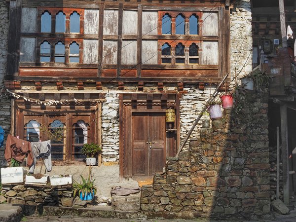 Oud huis in Zhemgang, Bhutan