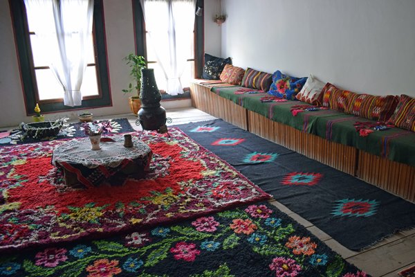 Kamer in het Kordopulov huis in Melnik