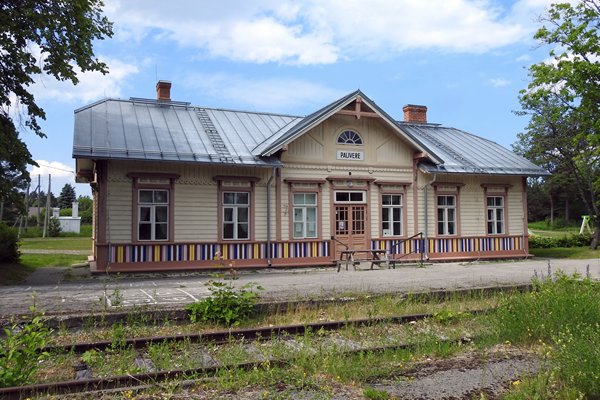 Het vroegere station van Palivere, Estland