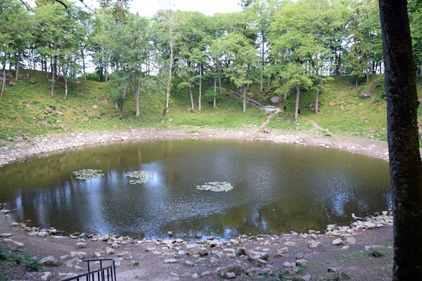 De Kaali krater op Saaremaa, Estland