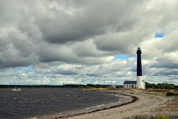De vuurtoren van Sääre op de spit, Estland