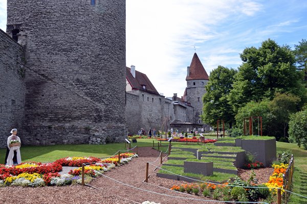 Stadsmuur in Tallinn, Estland
