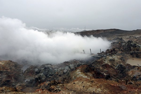 Geothermische activiteit op Reykjanes
