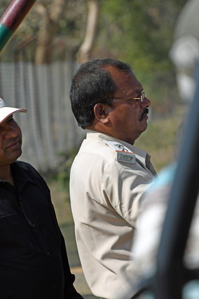 De strenge controleur in Pench National Park (India)