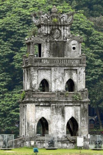Tempeltje in het Hoan Kiem meer, Hanoi