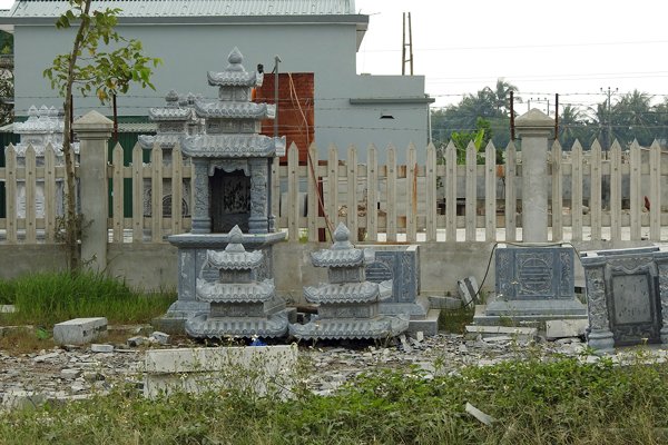 Werkplaats voor grafmonumenten, Vietnam