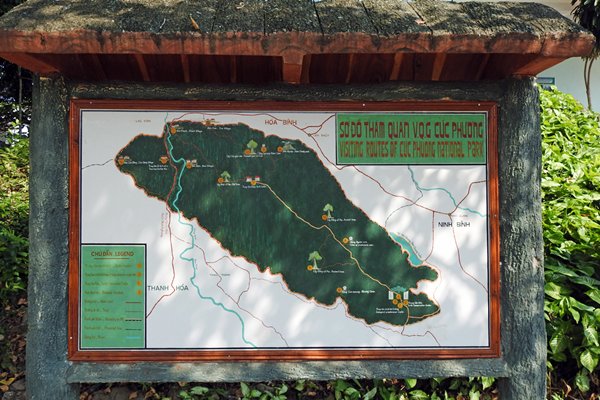 Kaart van Cuc Phuong NP (Vietnam)