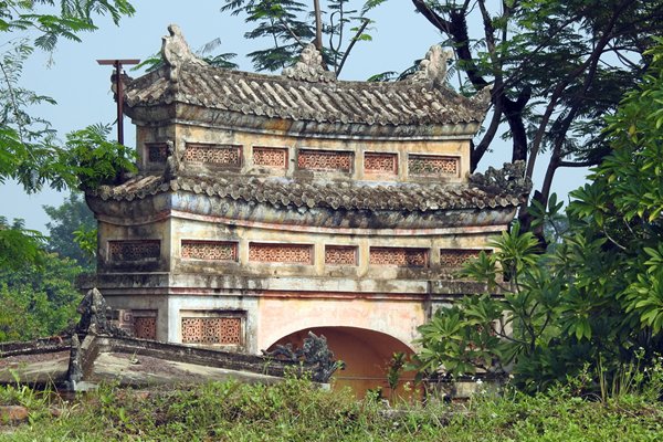 Poort in de citadel van Hué, Vietnam