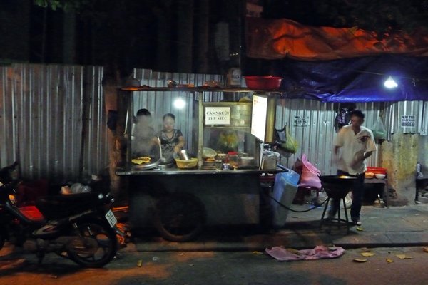 Afhaalrestaurantje in Hué (Vietnam)