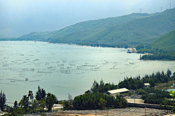 De baai bij Vung An Cu, Vietnam