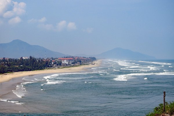 Uitzicht bij Lang Co, Vietnam