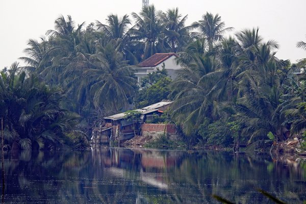 De Song Do rivier bij Hoi An, Vietnam