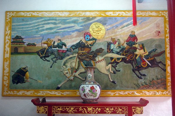 Schilderij in de Phuc Kien vergaderhal (Hoi An, Vietnam)
