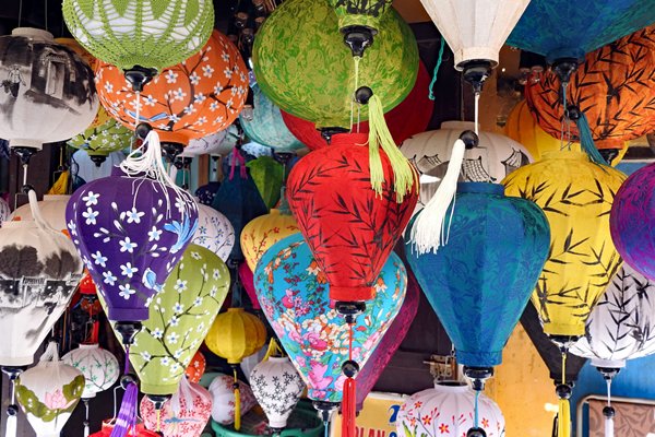 Kleurige lampionnen, Hoi An (Vietnam)