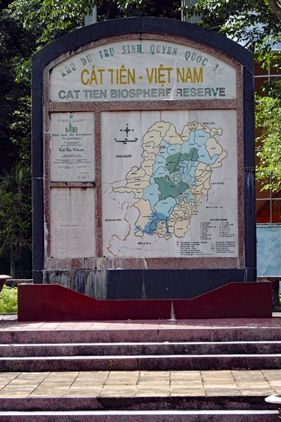 Kaart van Cat Tien Biosphere Reserve