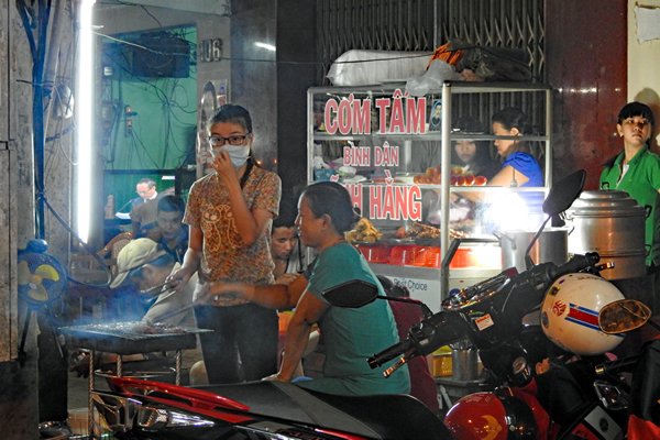 Eetstalletje in Can Tho, Vietnam