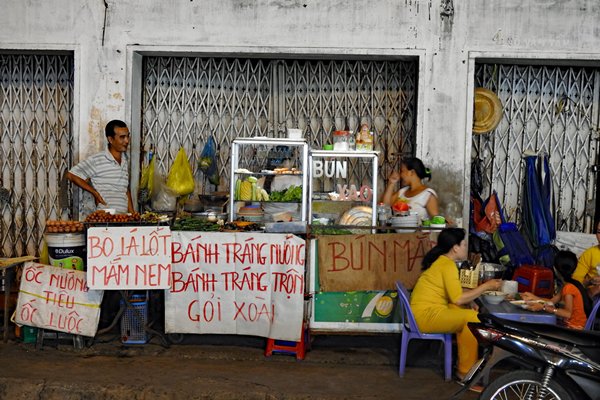 Eetstalletje in Can Tho, Vietnam