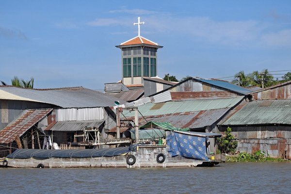 Kerk bij Can Tho, Vietnam