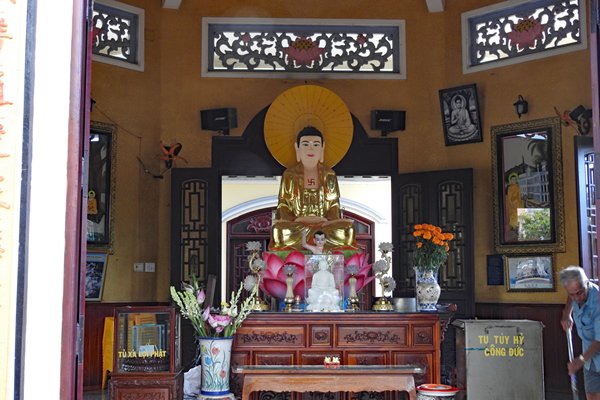 Bo Be Bao Trang tempel in Chau Doc (Vietnam)