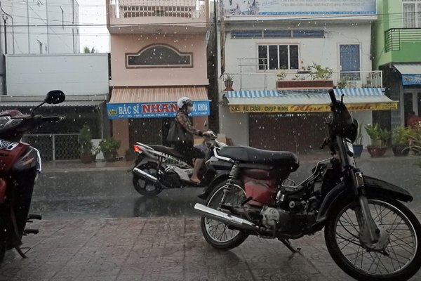 Schuilen in Chau Doc, Vietnam