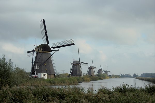 Molens zonder industrie bij Kinderdijk
