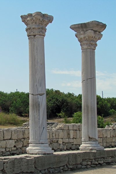 Zuilen in Chersonesos, bij Sebastopol Oekraïne 2012