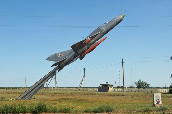Straaljager aan de rand van Askania Nova, Oekraïne 2012