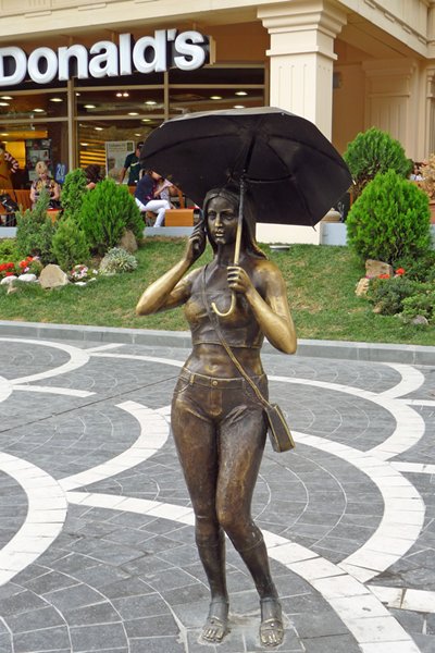 Beeld met mobiele telefoon, Bakoe Azerbeidzjan 2013