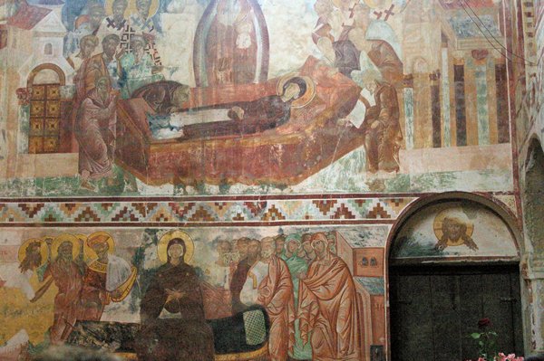 Fresco in Gelati klooster, Georgië 2014