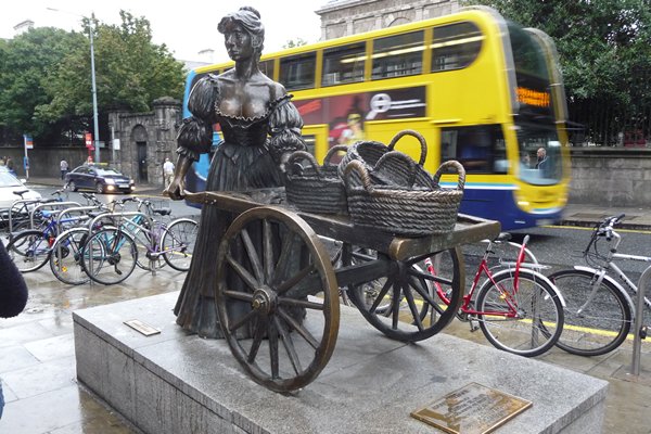 Beeld van Molly Malone, Dublin 2009