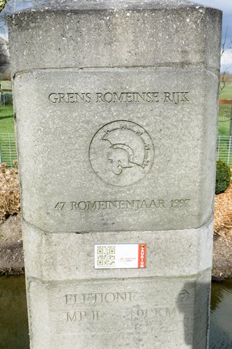Markering van het noordelijkste punt van het Romeinse Rijk