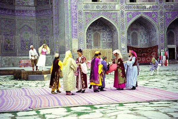 Zang en dans in Samarkand, Oezbekistan 1997