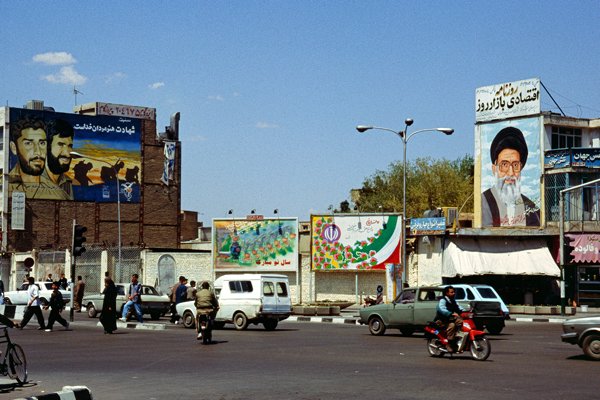 Kruispunt in Esfahan, Iran 1998