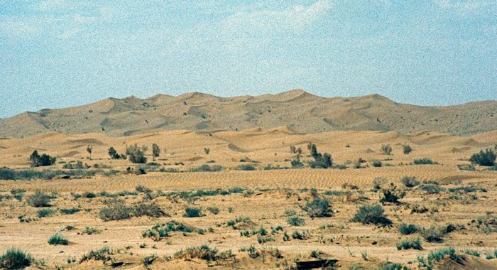 Woestijn in grensgebied Pakistan-Iran, 1998