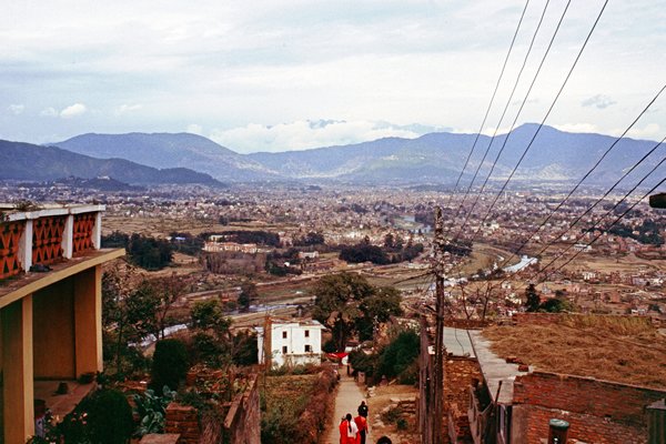 Onderweg van Kathmandu naar Chobar, Nepal 1997