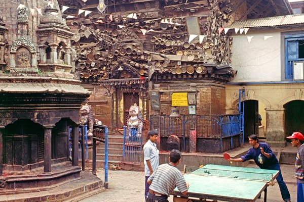 Adinath Lokeshwar tempel in Chobar, Nepal 1997