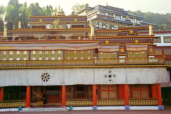 Het klooster in Rumtek, Sikkim 1997