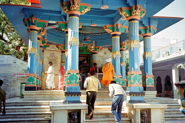 De Brahma tempel in Pushkar, Rajastahan